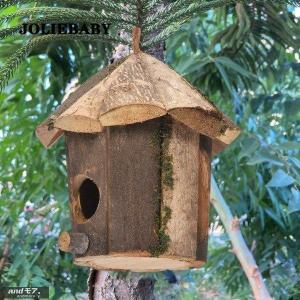 鳥の巣箱 木製 鳥用品 鳥かご 巣箱 庭園 自...の詳細画像2