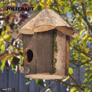 鳥の巣箱 木製 鳥用品 鳥かご 巣箱 庭園 自...の詳細画像4
