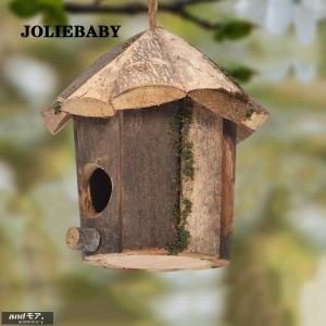 鳥の巣箱 木製 鳥用品 鳥かご 巣箱 庭園 自...の詳細画像5