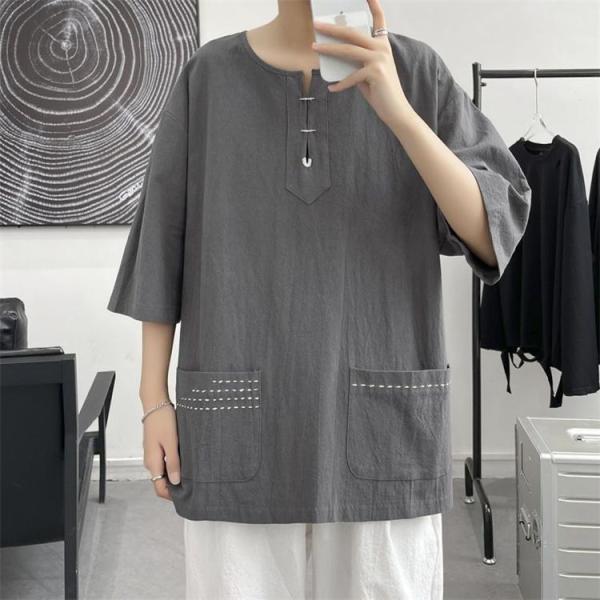 Tシャツ メンズ 夏服 カジュアルTシャツ ス vネック 夏 40代 50代ファッション