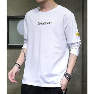 長袖TシャツロングTシャツメンズ男性ス長袖ラン...の詳細画像2