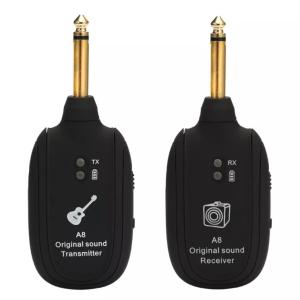 ワイヤレスシールド ギター ベース 無線伝送 UHFトランスミッターレシーバー