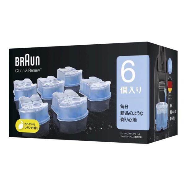 ブラウン 洗浄液 カートリッジ 6個入 （約6ヶ月分） クリーン＆リニュー交換カートリッジ アルコー...