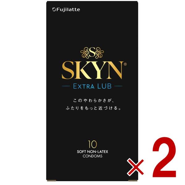 不二ラテックス コンドーム SKYN EXTRA LUB 10個入り スキン プレミアム 避妊具 ゼ...