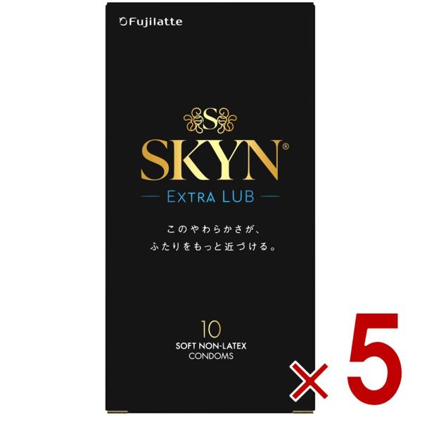 不二ラテックス コンドーム SKYN EXTRA LUB 10個入り スキン プレミアム 避妊具 ゼ...
