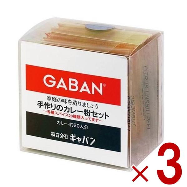 GABAN ギャバン スパイス 手作りのカレー粉セット 100g 3個 カレーペースト 食塩無添加 ...