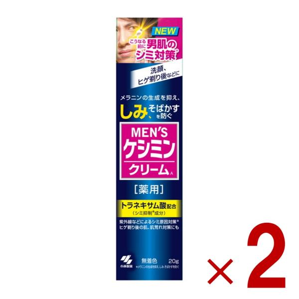 メンズケシミンクリーム 20g 小林製薬 ケシミン シミ対策 シミ予防 しみ対策 医薬部外品 2個