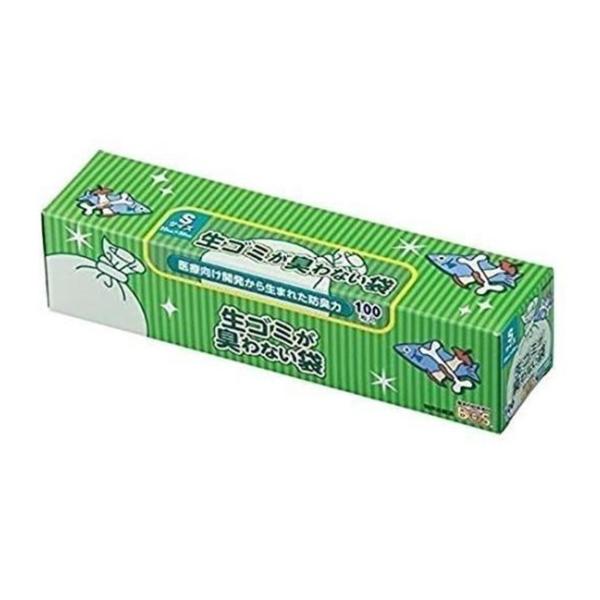 BOS ゴミ袋 生ごみ 生ゴミ 生ごみ袋 臭わない袋 100枚入り Sサイズ 生ゴミ用箱型 防臭袋 ...