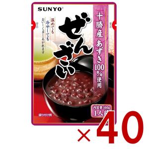 サンヨー 十勝産あずき100％使用 ぜんざい ( 160g*10コ ) : 爽快