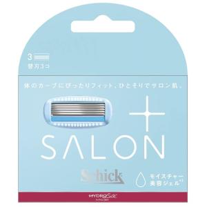 シック ハイドロシルク サロンプラス 替刃 女性用 Schick 替え刃 スキンガード付 カミソリ ホワイト 3コ入｜SG Line ヤフー店