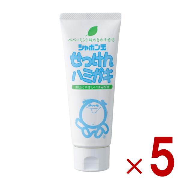 シャボン玉 石けん せっけん ハミガキ 140g 無添加 石けんベース 歯磨き粉 ハミガキ 5個