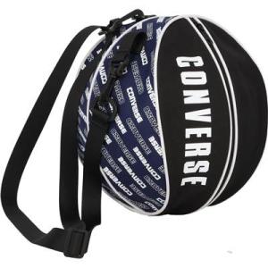 即納対応　コンバース/CONVERSE  バスケットボール入れ  ボールケース 1個入れ   C2401097　ブラック×ネイビー(1929)｜sgs