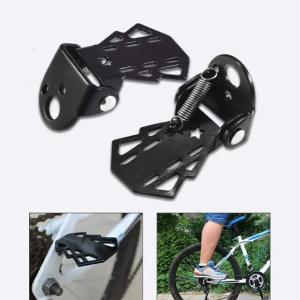 1ペア自転車リアペダルmtb折りたたみフットレス...の商品画像