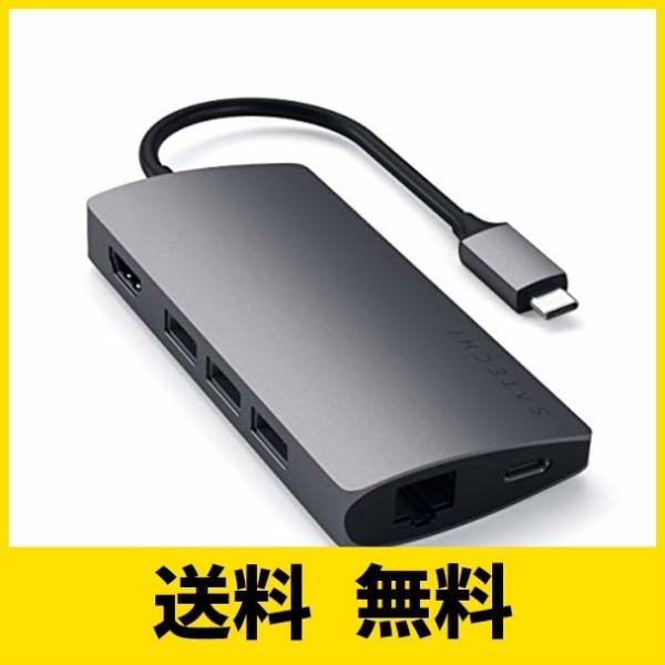 Satechi V2 マルチ USB ハブ Type-C パススルー充電 4K HDMI出力 カード...