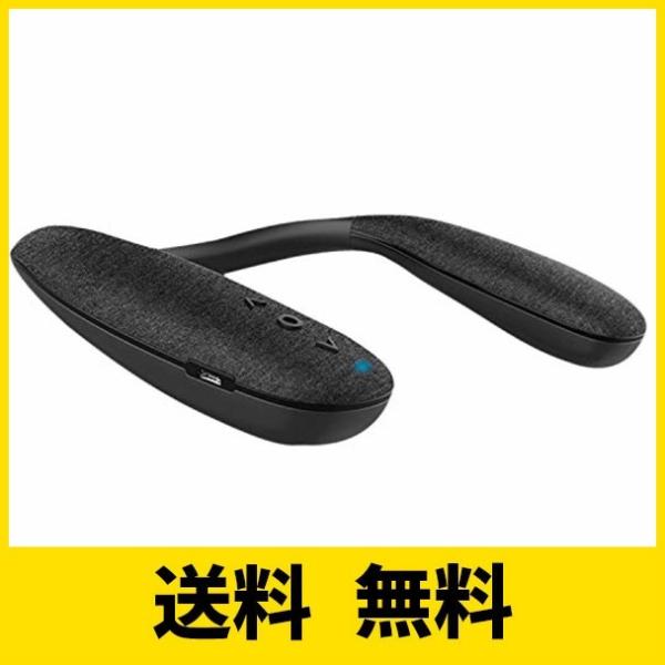 QiCheng&amp;LYSネックスピーカー Bluetooth ワイヤレス 首掛け スピーカー内蔵マイク...