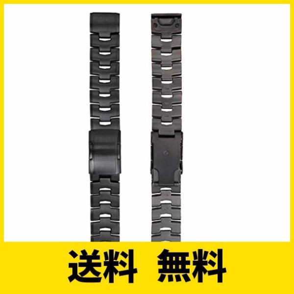 Ahayo QuickFit 22mm 交換ベルト 超軽量チタンスチールストラップ ステンレス鋼の留...