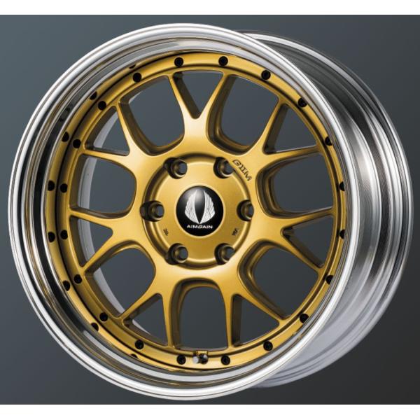エイムゲイン(AIMGAIN) G2M キャンディーゴールド 18インチ 【厳選輸入225/50R1...