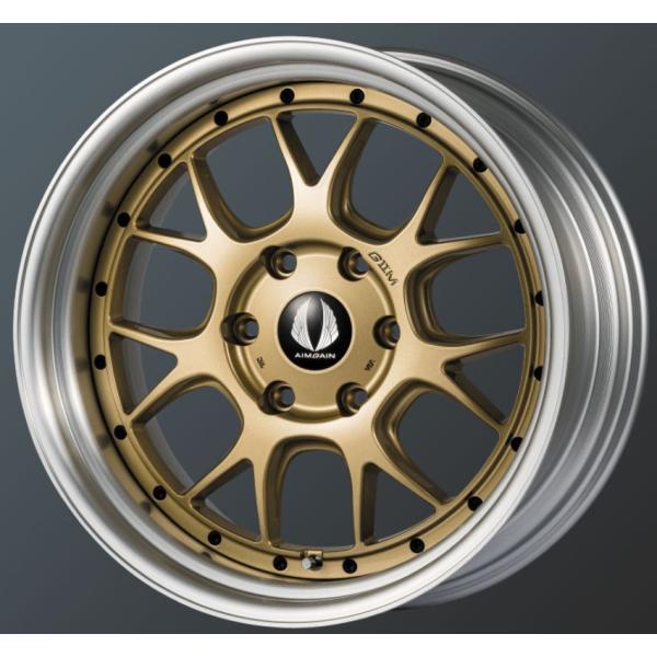 エイムゲイン(AIMGAIN) G2M ゴールド 19インチ 【厳選輸入225/40R19ホイールタ...