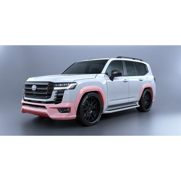 300系ランドクルーザーエアロコンプリートキット+30mmオーバーフェンダー/ハーフスポイラー5点セ...