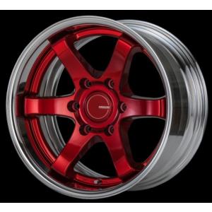 舞杏(カズキオート) KBレーシング2 レッドクリア 17インチ【厳選輸入