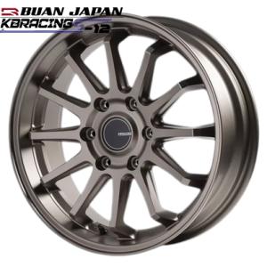 KBレーシングS-12 18インチ6.5J+38【225/50R18ホイールタイヤセット】200系ハイエースに最適〈タイヤ銘柄選べます〉舞杏/BUANJAPAN