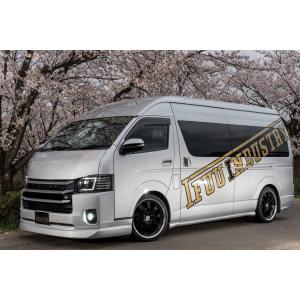 フルエアロ3点セット【未塗装・塗装済み+カーボン】 200系ハイエース4