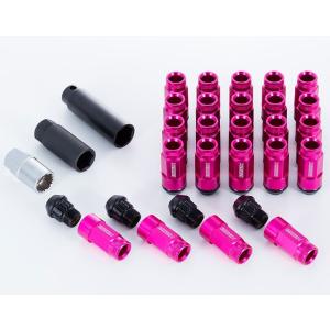ロング/ローレットタイプシルバー】2ピースシェルナット(6穴-24本入り