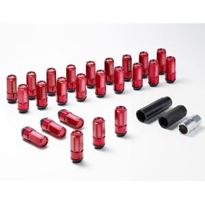 ロング/ローレットタイプシルバー】2ピースシェルナット(6穴-24本入り