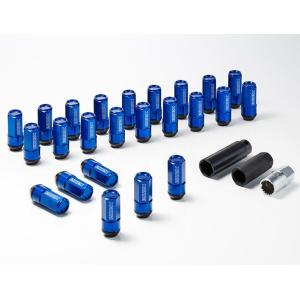 ロング/ローレットタイプシルバー】2ピースシェルナット(6穴-24本入り
