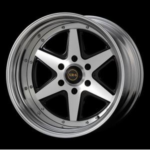 ファブレスBARONE XR-6(2P) ブラックポリッシュ17インチ【厳選輸入215/60R17ホイールタイヤセット】 200系ハイエースに最適〈タイヤメーカー選べます！〉｜sh-store