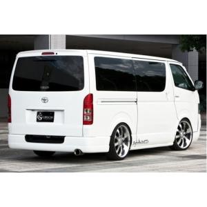 200系ハイエースワイドボディ1〜7型】カーボン製リアバンパーエクステ