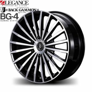 レガンス(LEGANCE/J-CLUB)バックギャモンBG-4 18インチ【225/50R18ホイールタイヤセット】200系ハイエース・キャラバンに最適〈タイヤメーカー選べます！〉