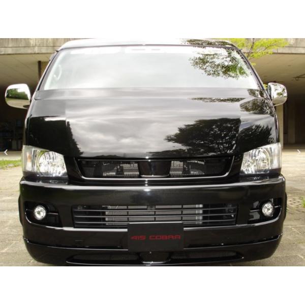 【200系ハイエースワイドボディ1〜7型】ステージ1バッドフェイスボンネットプレスライン入り(415...