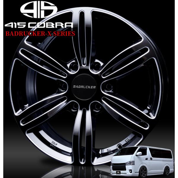 415コブラ(ラブラーク)バッドラッカーXシリーズ18インチ【225/50R18ホイールタイヤセット...