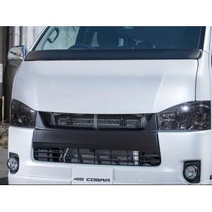 415コブラ　バッドフェイスボンネット 黒209 415COBRA 415コブラ ハイエース ナロー 1型〜現行 バッド