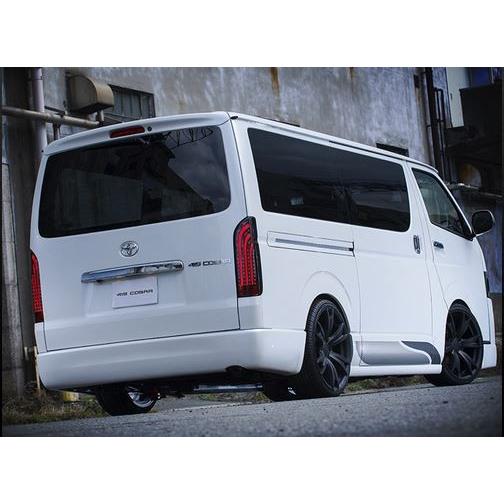 【200系ハイエースナロー標準ボディ1〜7型】クリーンルックリアバンパースポイラー未塗装(415コブ...