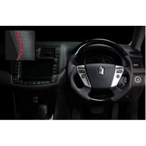 REAL（レアル） 天然本木目本牛革ガングリップステアリング 200系