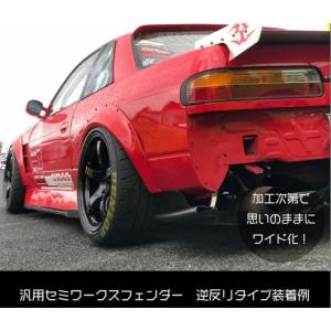 ユーラス(URAS) 汎用ワークスフェンダーキット2枚セット 【ラウンド