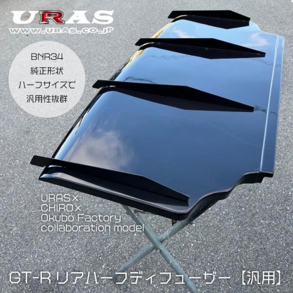 GTRディフューザー(汎用)ハーフタイプディフューザー+フィンセット未塗装【URAS・ユーラス】