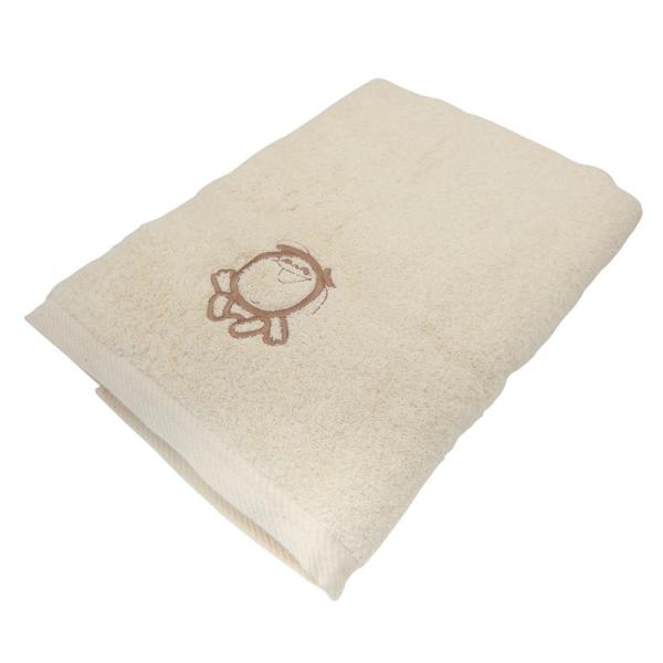 厚手フェイスタオル・無蛍光の生成りフェイスタオル