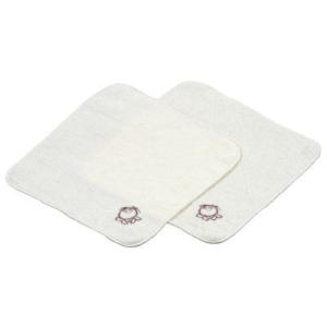 ハンカチタオル（2枚組） シャボン玉石けん 無蛍光の生成りハンカチタオル