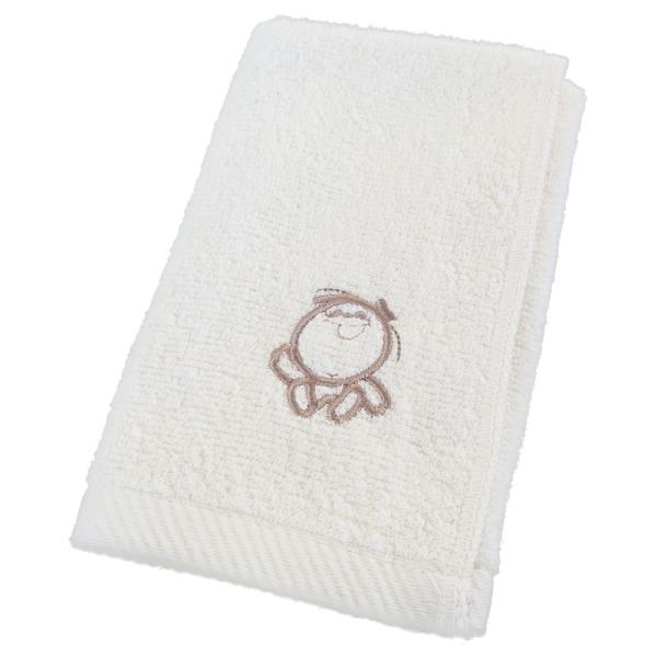 ハンドタオル　無蛍光の生成りタオル