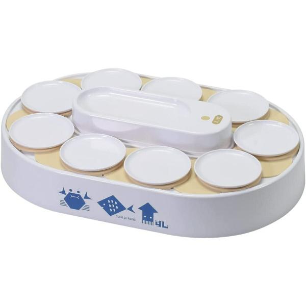 回転寿司 すし 皿10枚付 寿司握り器付 電池式 お菓子 スイーツ キッズ 子供 ファミリー D-6...