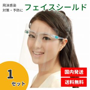 フェイスシールド１個/ガード/めがね/防護面/カ�
