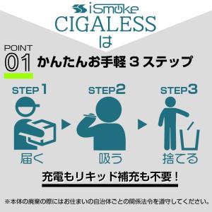 iSmoke シガレス 電子タバコ 使い捨て ...の詳細画像5