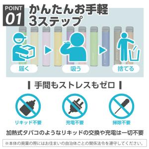 電子タバコ 使い捨て 7500回吸引 タール ...の詳細画像3