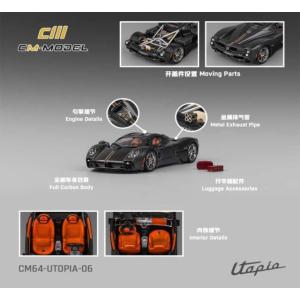 CMモデル 1/64 (ダイキャスト製) 　1/64　パガーニ 　ウトピア フルカーボン/ レッドラ...