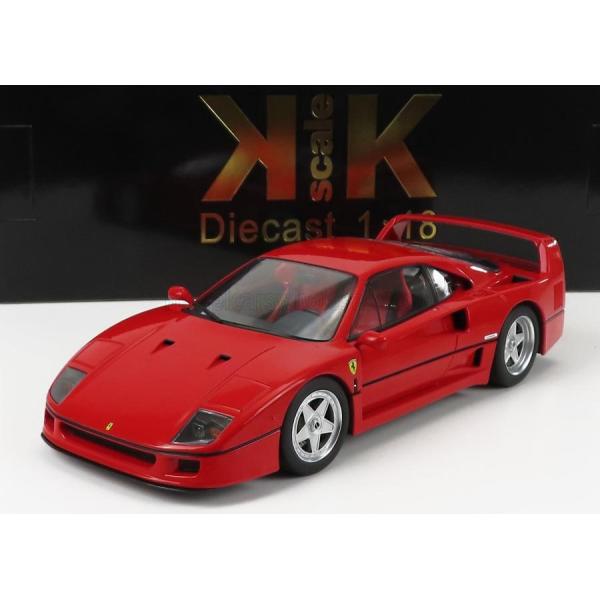 KKスケール　1/18　フェラーリ F40 1987 　レッド　ダイキャストモデル　非開閉モデル