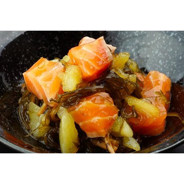 【お酒のお供に】【ごはんにぴったり】サーモン 松前漬け 200g