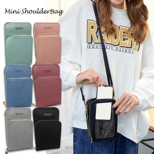 ショルダーバッグ スマホショルダー スマホポーチ 小物入れ 軽い 小さめ 財布 斜めがけ 肩がけ 斜...